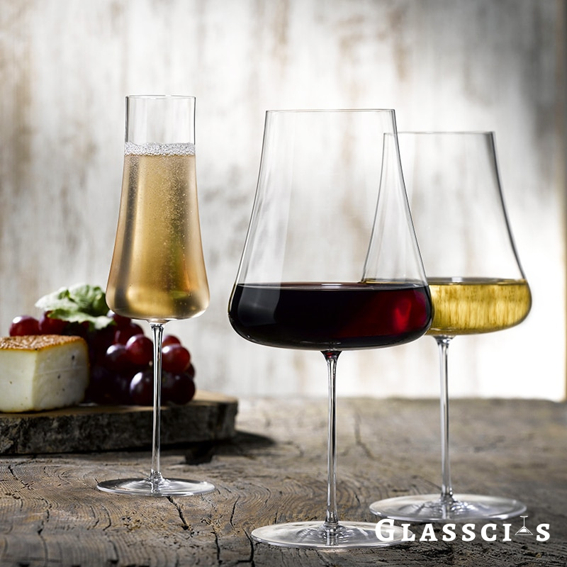monoria Ultra Thin Volcano Style Wine Glasses – Elegant, Lightweight Crystal Design